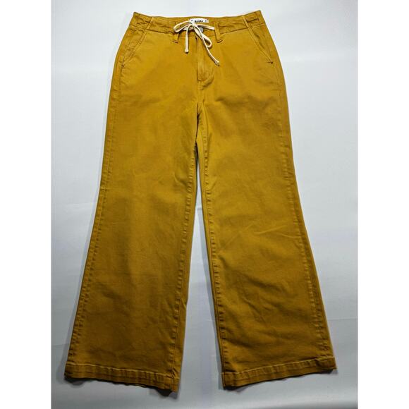 PAIGE Denim - Paige Women's Carly Wide Leg Golden Glow Tan Denim Jeans - Size 27 (28x27)